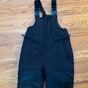 Black Snow Bib Overalls